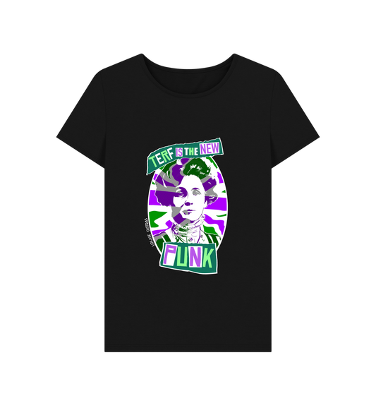 Black TERF Is The New Punk T-Shirt - Ladyfit